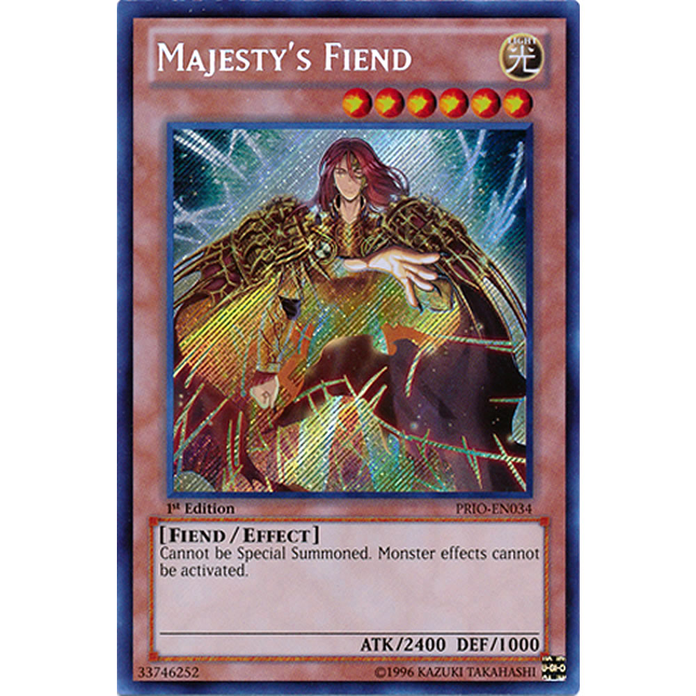 Majesty's Fiend PRIO-EN034 Yu-Gi-Oh! Card from the Primal Origin Set