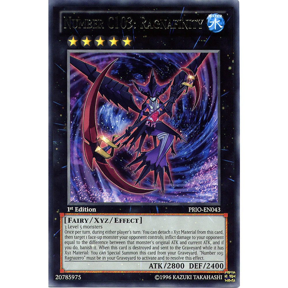 Number C103: Ragnafinity PRIO-EN043 Yu-Gi-Oh! Card from the Primal Origin Set