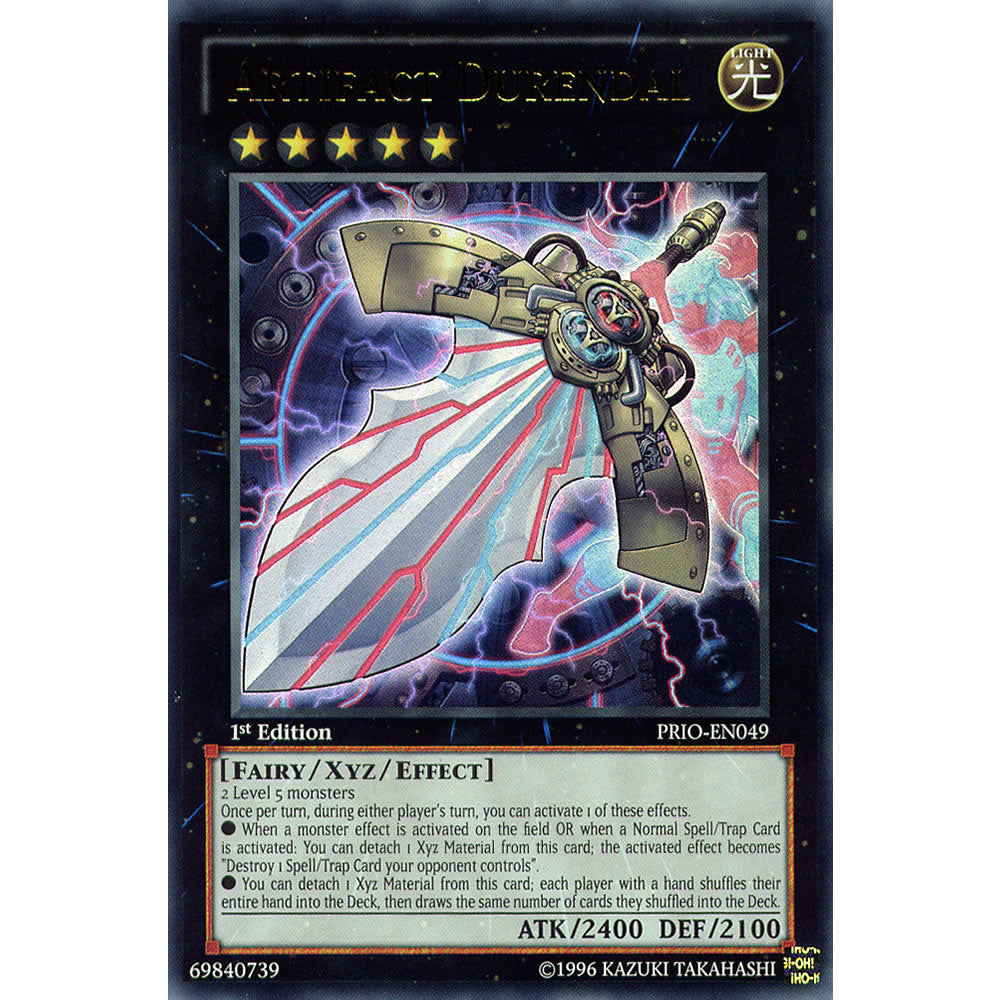 Artifact Durendal PRIO-EN049 Yu-Gi-Oh! Card from the Primal Origin Set