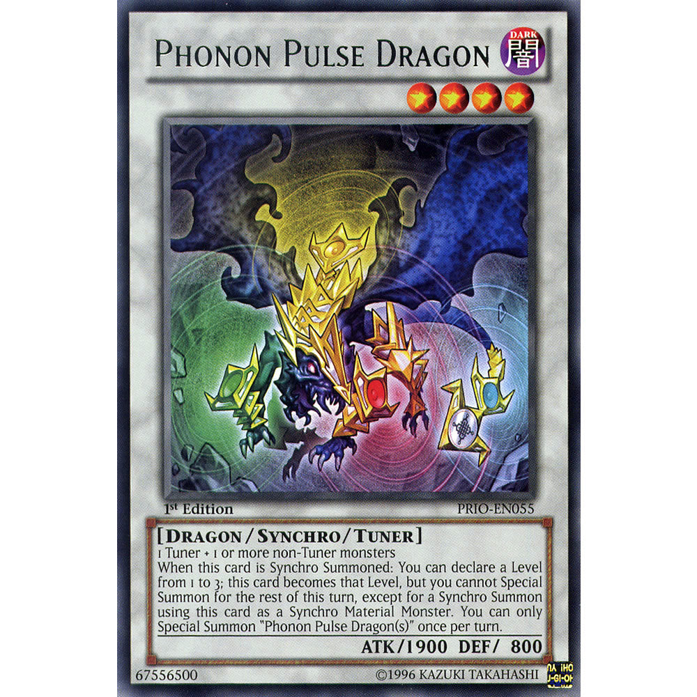 Phonon Pulse Dragon PRIO-EN055 Yu-Gi-Oh! Card from the Primal Origin Set