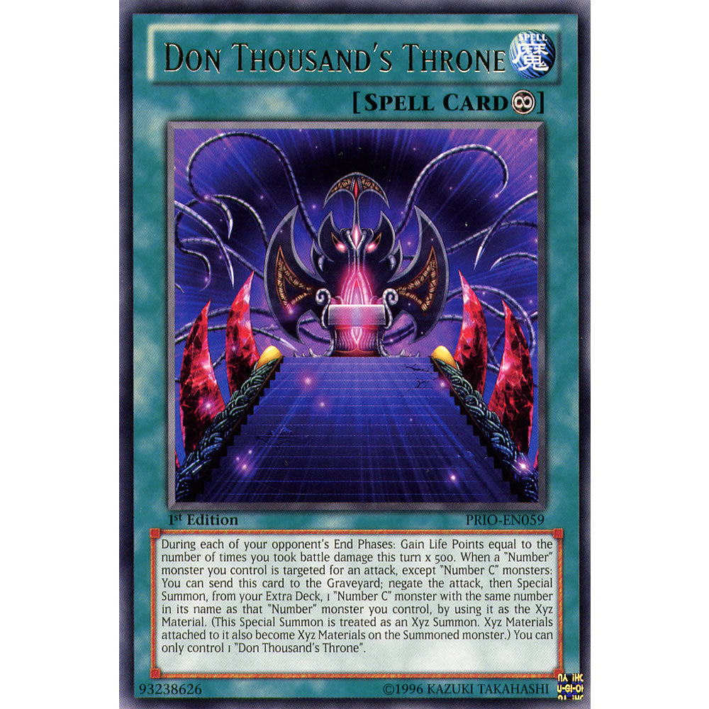 Don Thousand's Throne PRIO-EN059 Yu-Gi-Oh! Card from the Primal Origin Set
