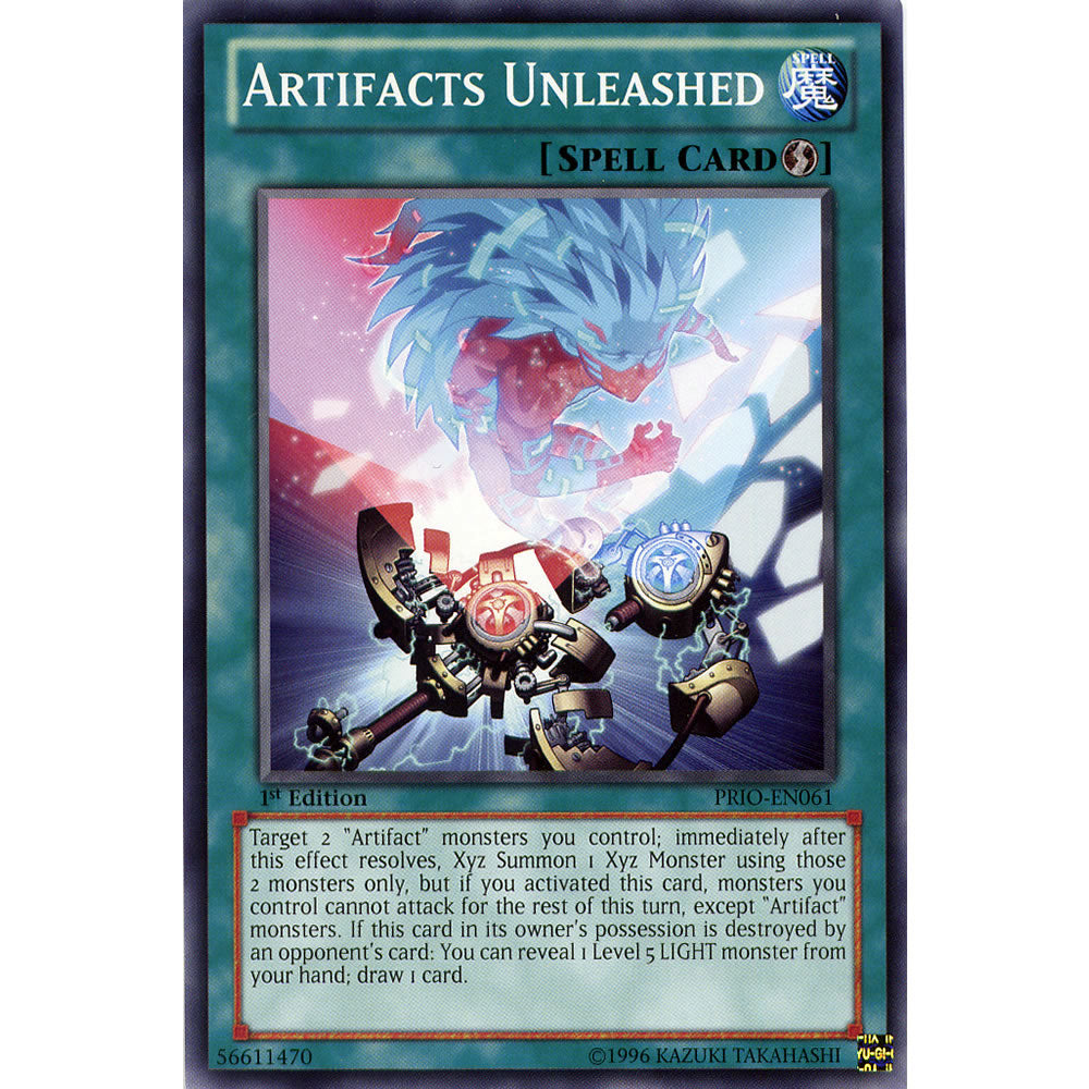 Artifacts Unleashed PRIO-EN061 Yu-Gi-Oh! Card from the Primal Origin Set