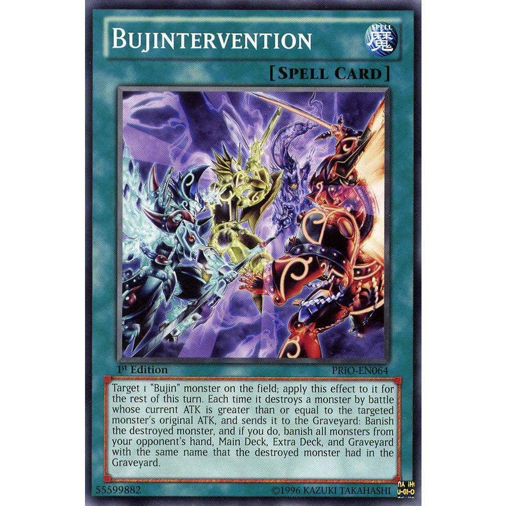 Bujintervention PRIO-EN064 Yu-Gi-Oh! Card from the Primal Origin Set