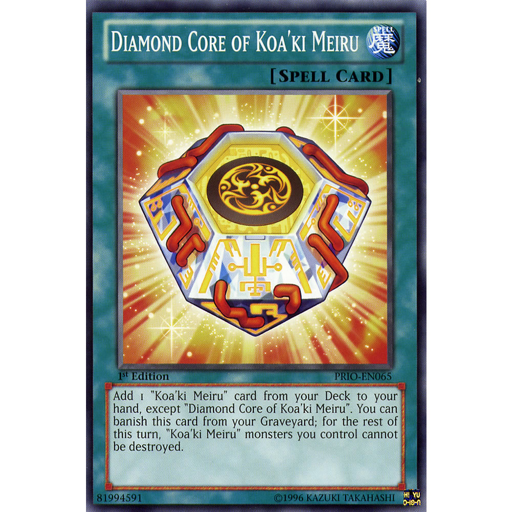Diamond Core of Koa'ki Meiru PRIO-EN065 Yu-Gi-Oh! Card from the Primal Origin Set