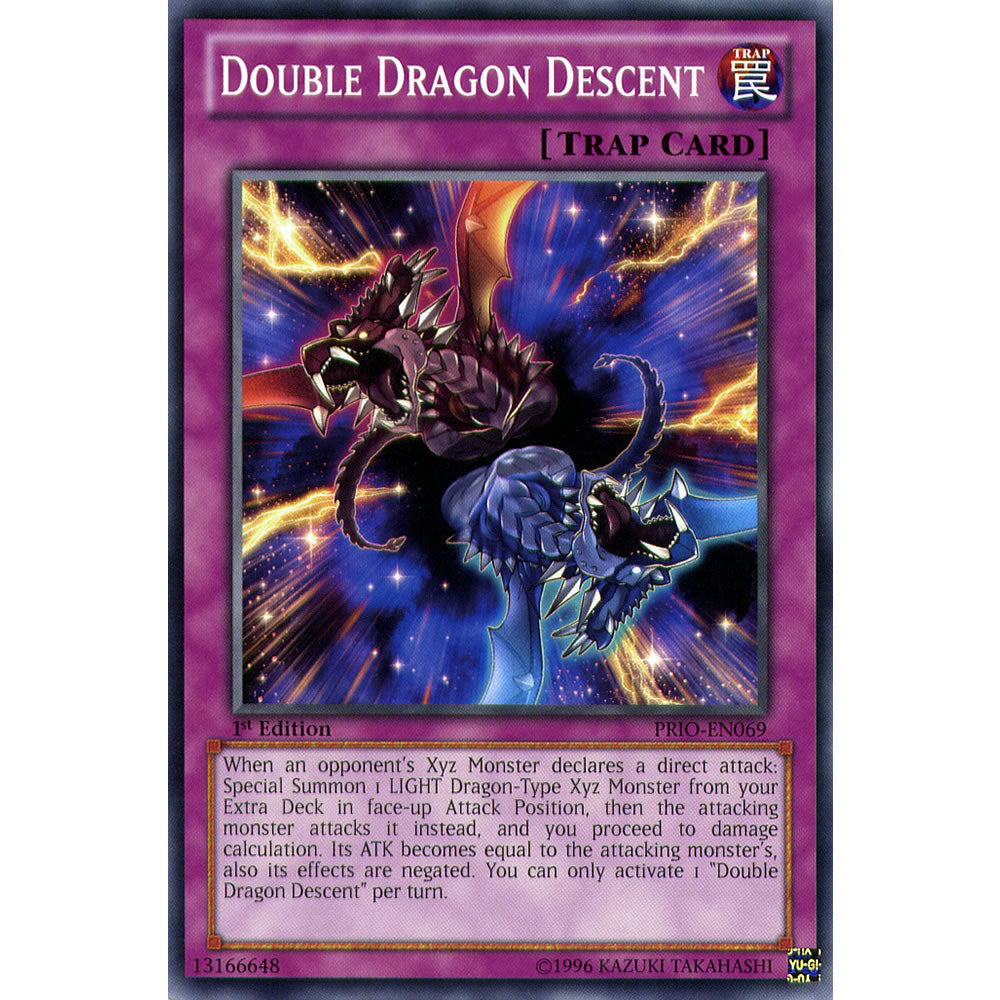Double Dragon Descent PRIO-EN069 Yu-Gi-Oh! Card from the Primal Origin Set