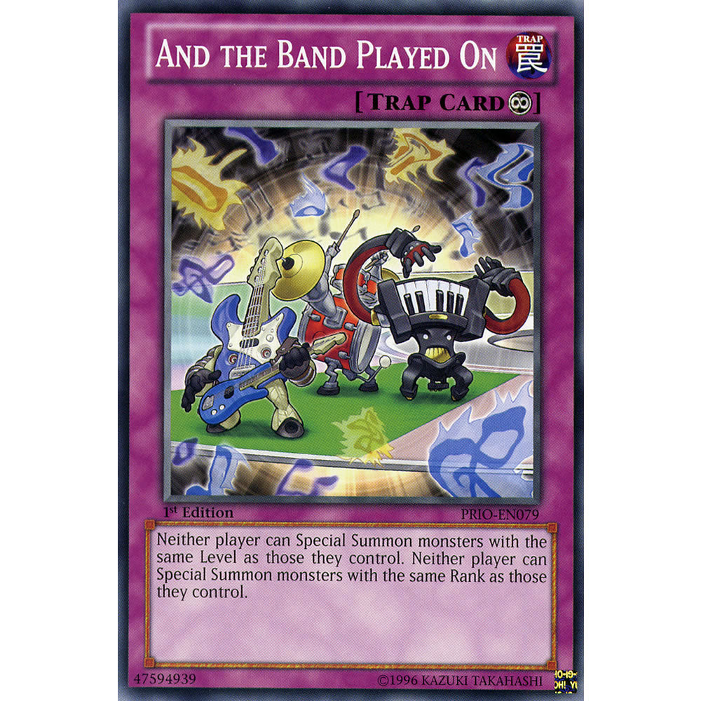 And the Band Played On PRIO-EN079 Yu-Gi-Oh! Card from the Primal Origin Set