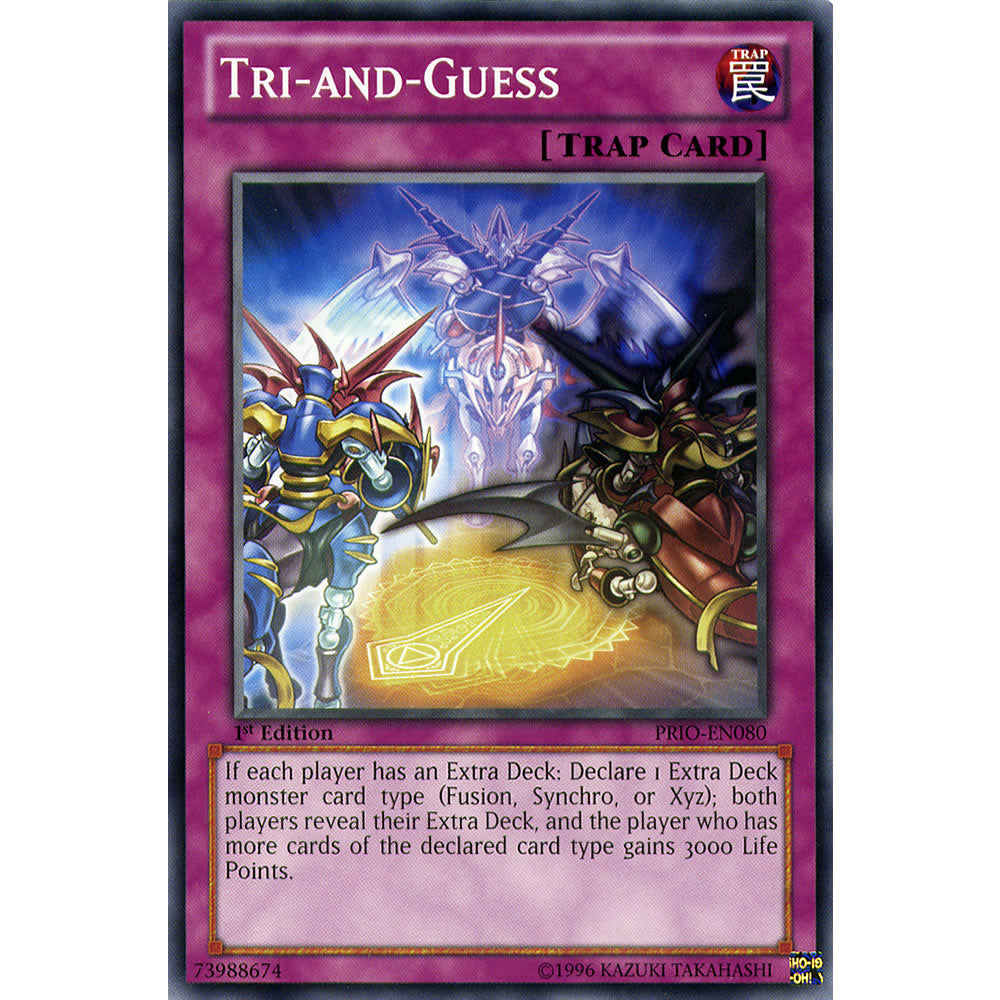 Tri-and-Guess PRIO-EN080 Yu-Gi-Oh! Card from the Primal Origin Set
