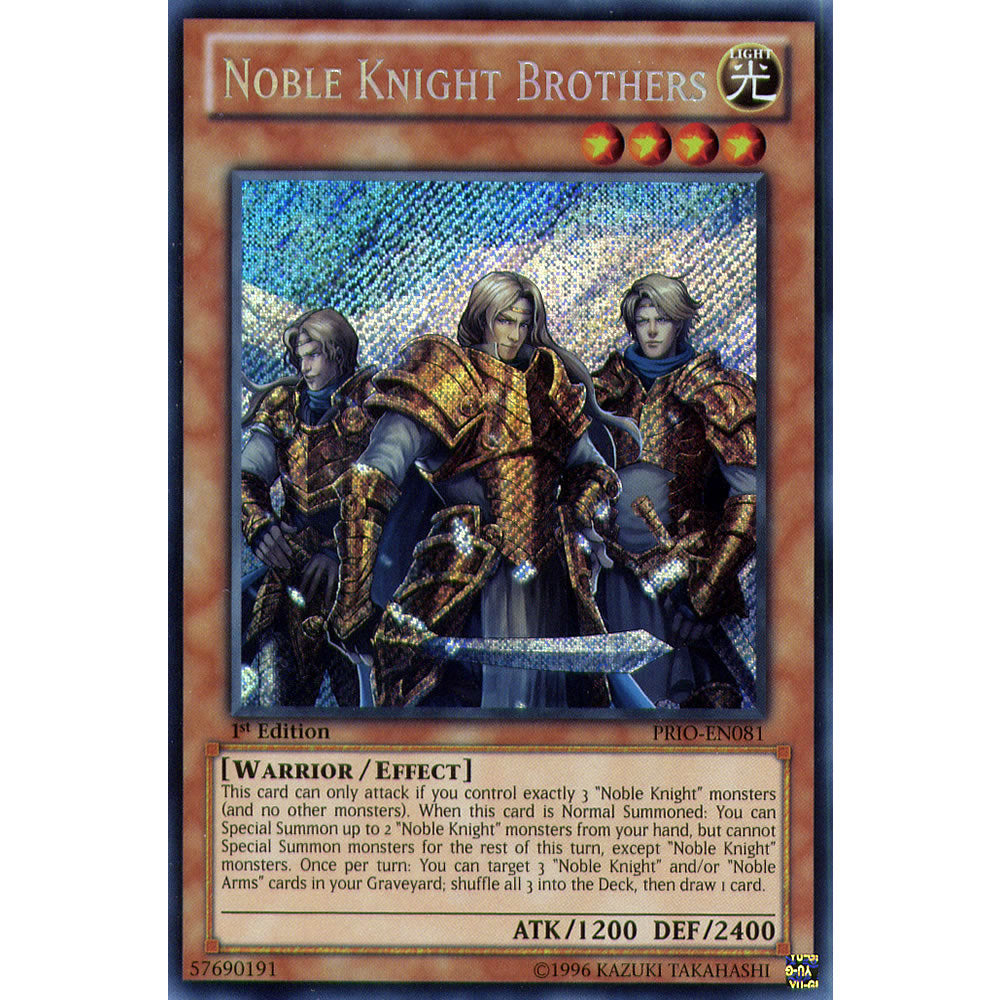 Noble Knight Brothers PRIO-EN081 Yu-Gi-Oh! Card from the Primal Origin Set
