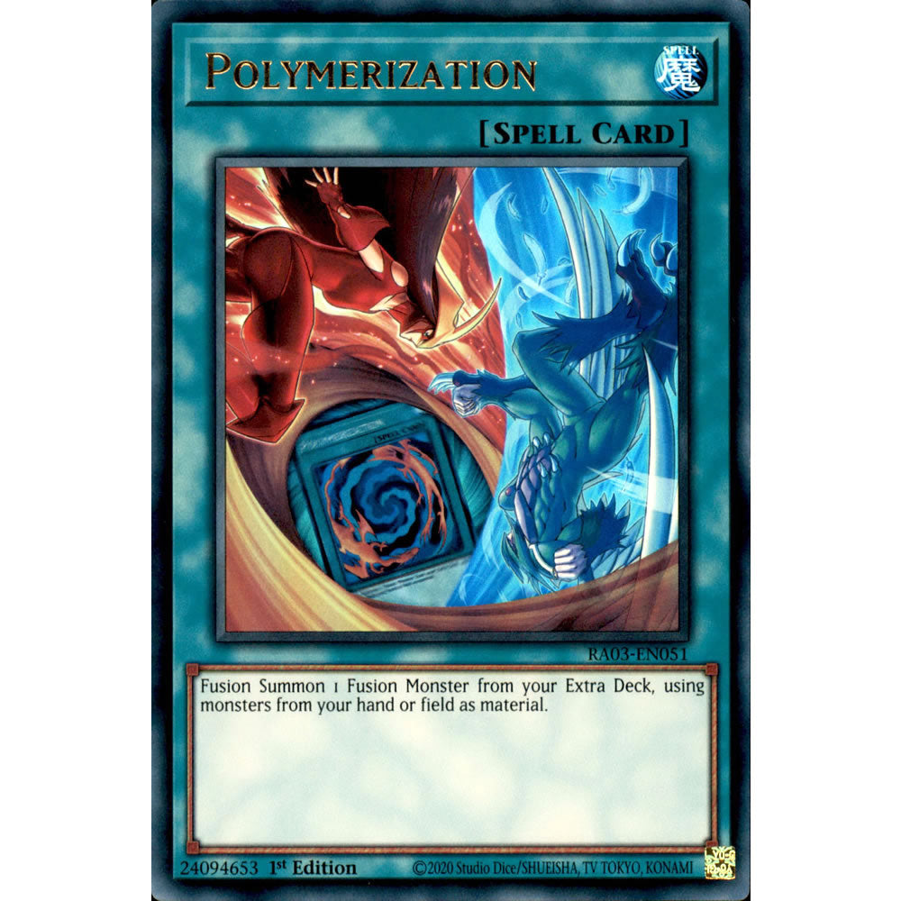 yugioh elemental hero spell cards Polymerization (Elemental HERO artwork) RA03-EN051