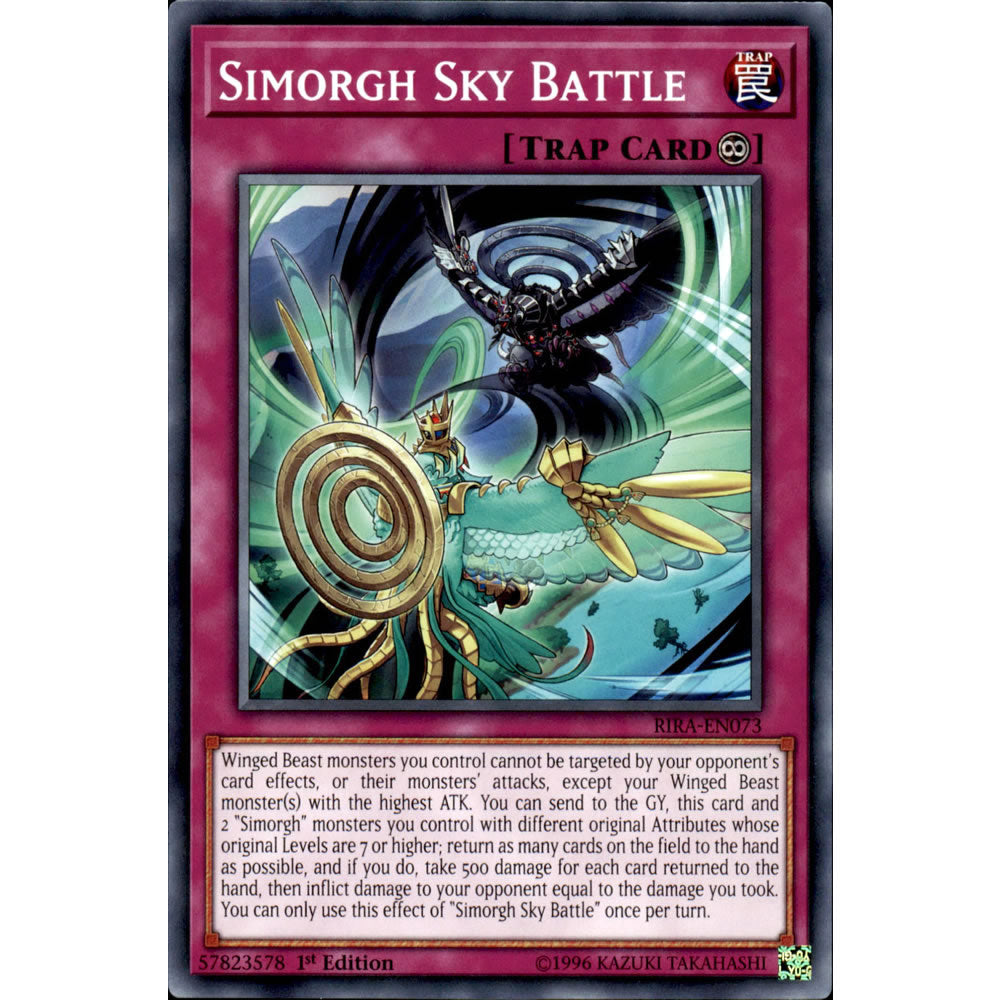 Simorgh Sky Battle RIRA-EN073 Yu-Gi-Oh! Card from the Rising Rampage Set