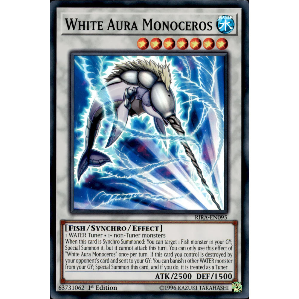 White Aura Monoceros RIRA-EN095 Yu-Gi-Oh! Card from the Rising Rampage Set