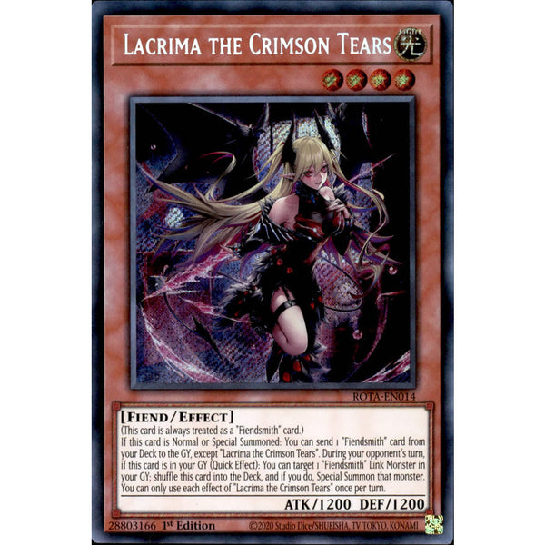 Lacrima the Crimson Tears ROTA-EN014 Yu-Gi-Oh! Card