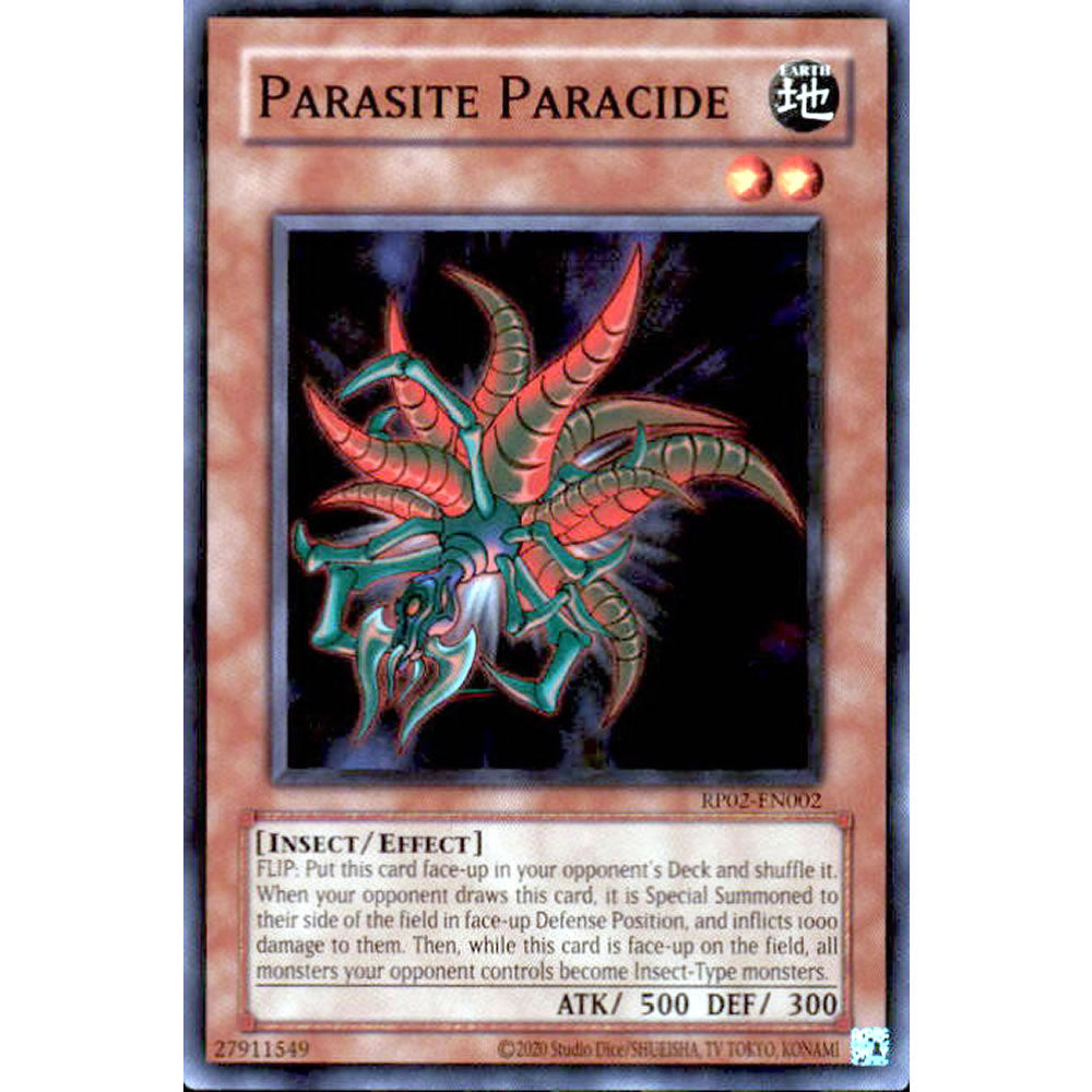Parasite Paracide RP02-EN002 Yu-Gi-Oh! Card from the Retro Pack 2 Set