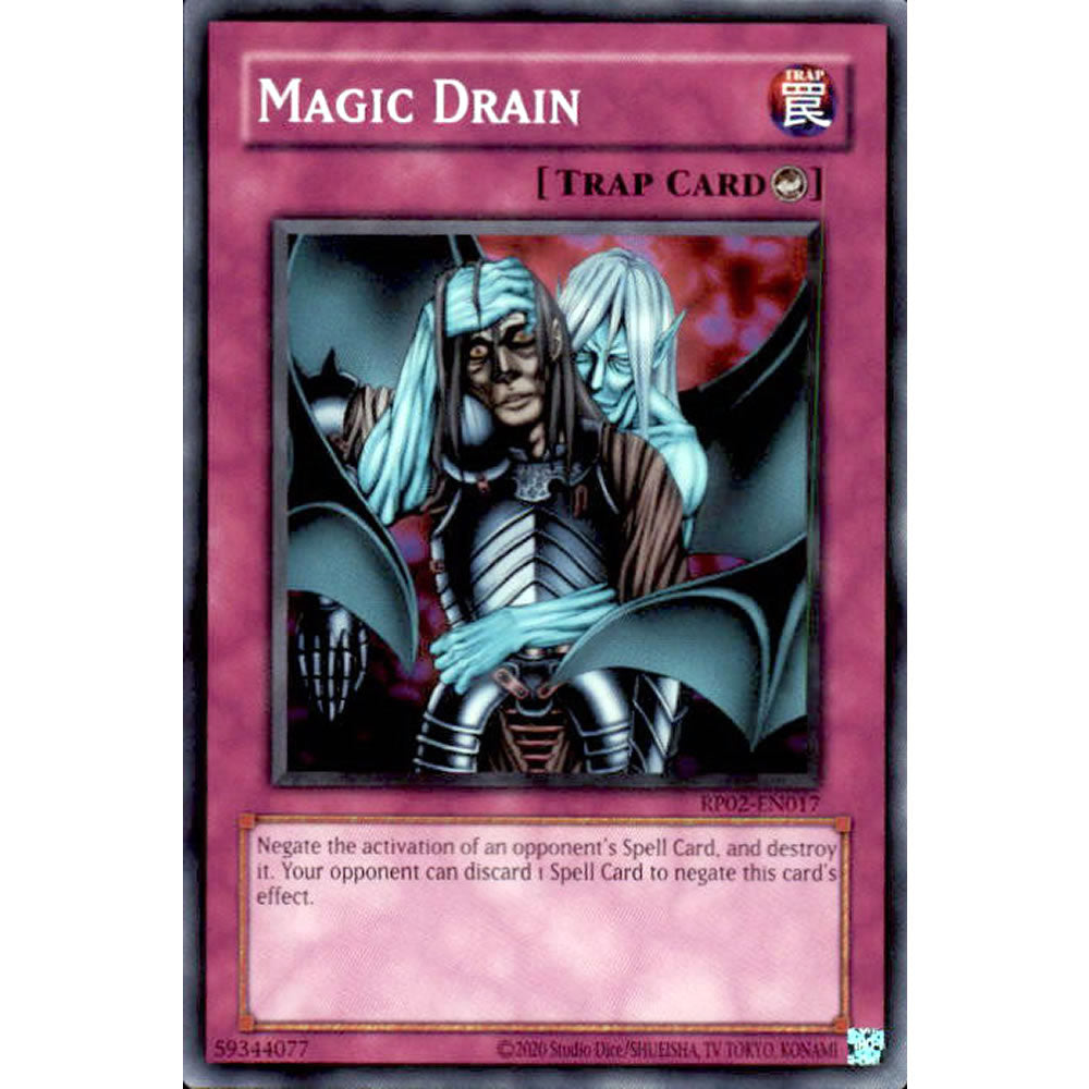 Magic Drain RP02-EN017 Yu-Gi-Oh! Card from the Retro Pack 2 Set