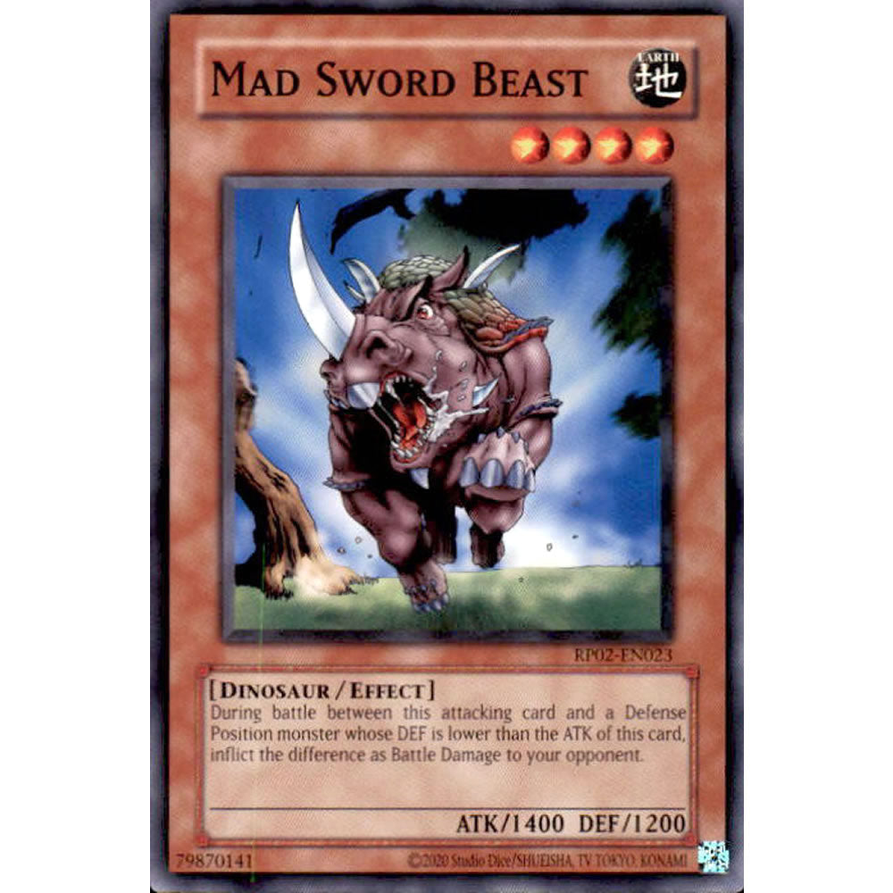 Mad Sword Beast RP02-EN023 Yu-Gi-Oh! Card from the Retro Pack 2 Set