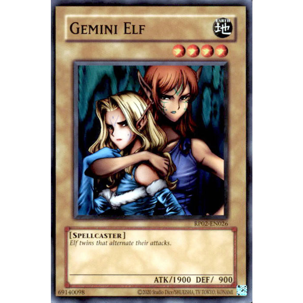 Gemini Elf RP02-EN026 Yu-Gi-Oh! Card from the Retro Pack 2 Set