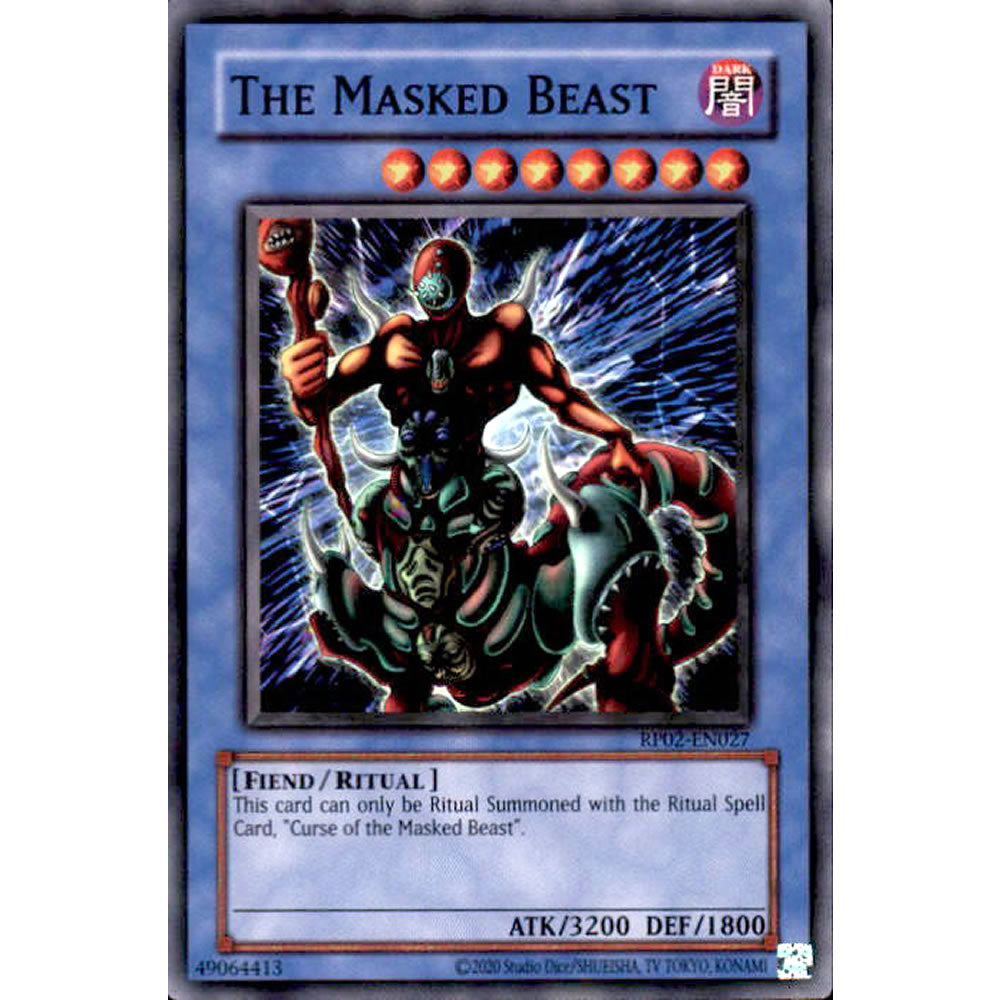 The Masked Beast RP02-EN027 Yu-Gi-Oh! Card from the Retro Pack 2 Set