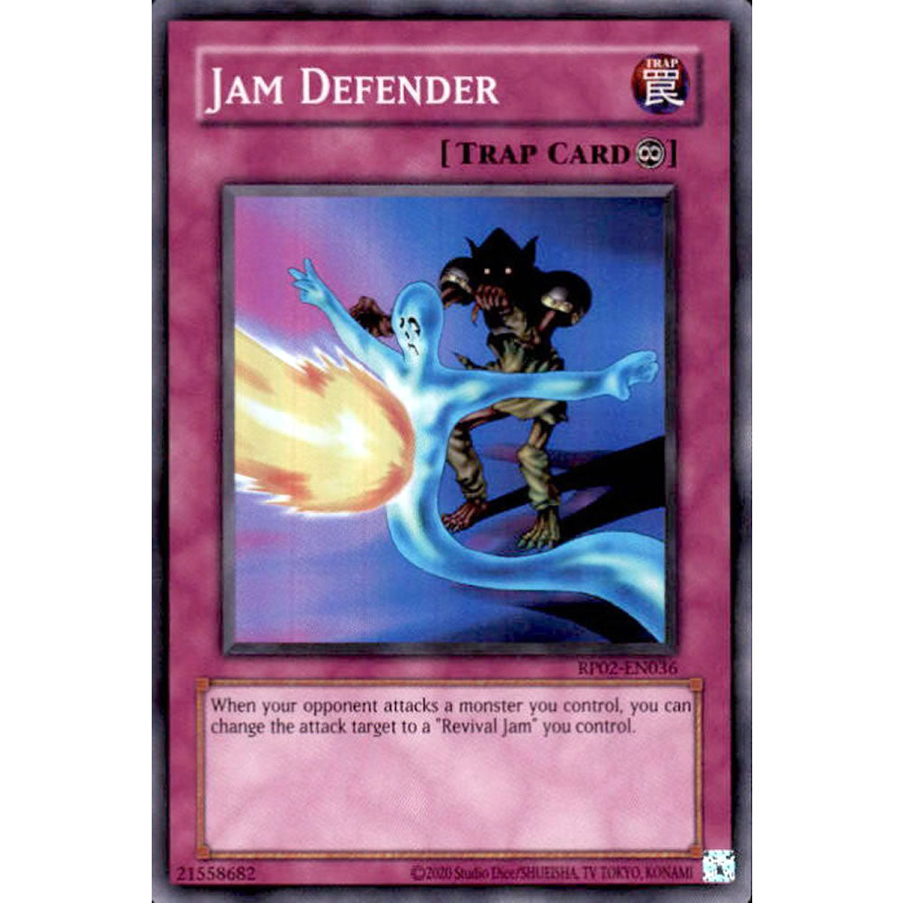Jam Defender RP02-EN036 Yu-Gi-Oh! Card from the Retro Pack 2 Set
