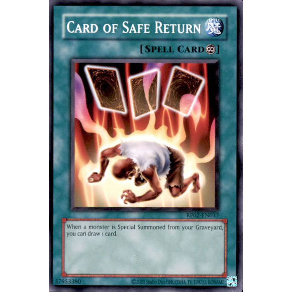 Card of Safe Return RP02-EN037 Yu-Gi-Oh! Card from the Retro Pack 2 Set