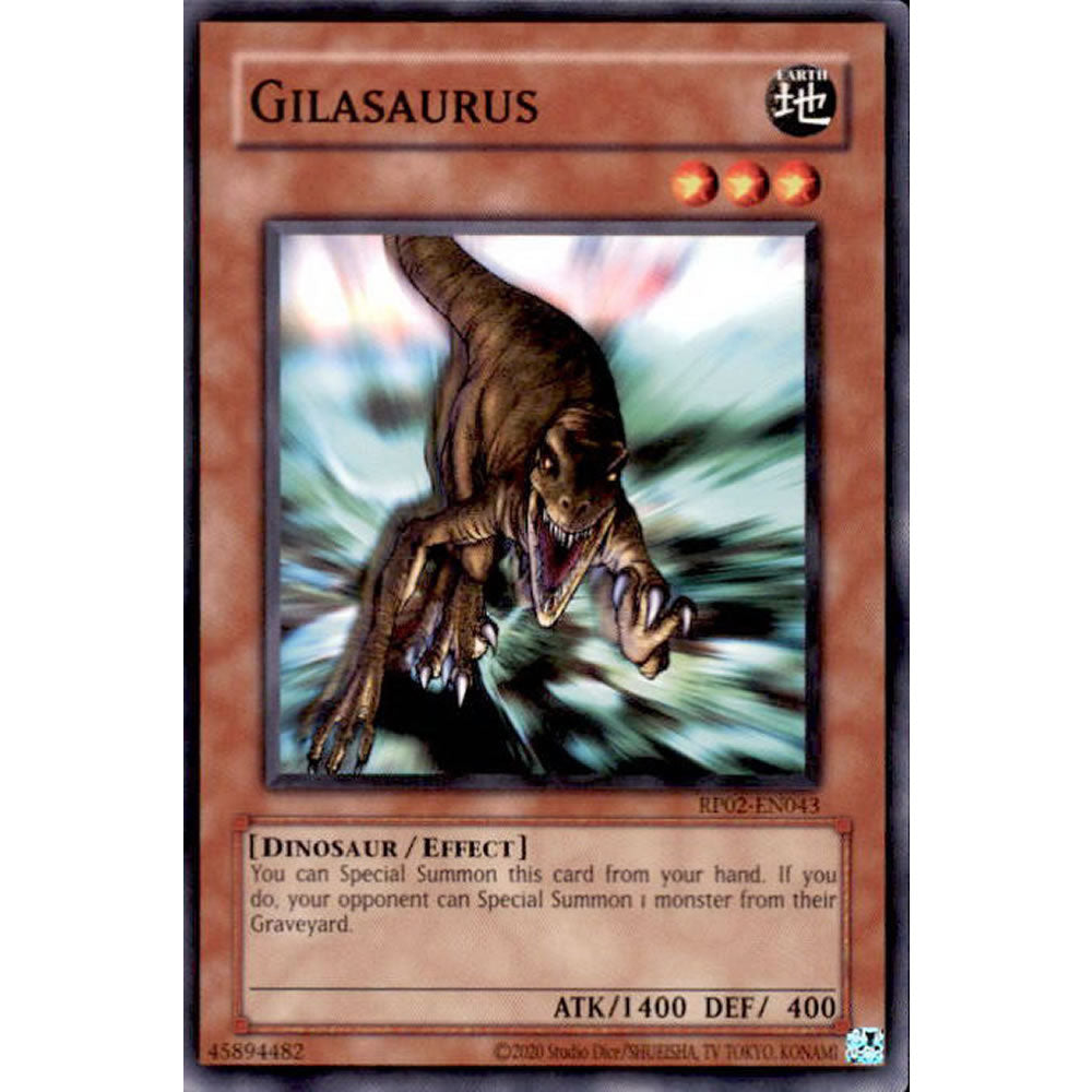 Gilasaurus RP02-EN043 Yu-Gi-Oh! Card from the Retro Pack 2 Set