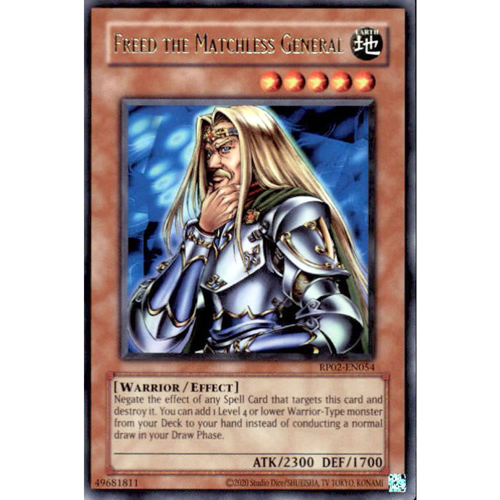 Freed the Matchless General RP02-EN054 Yu-Gi-Oh! Card from the Retro Pack 2 Set