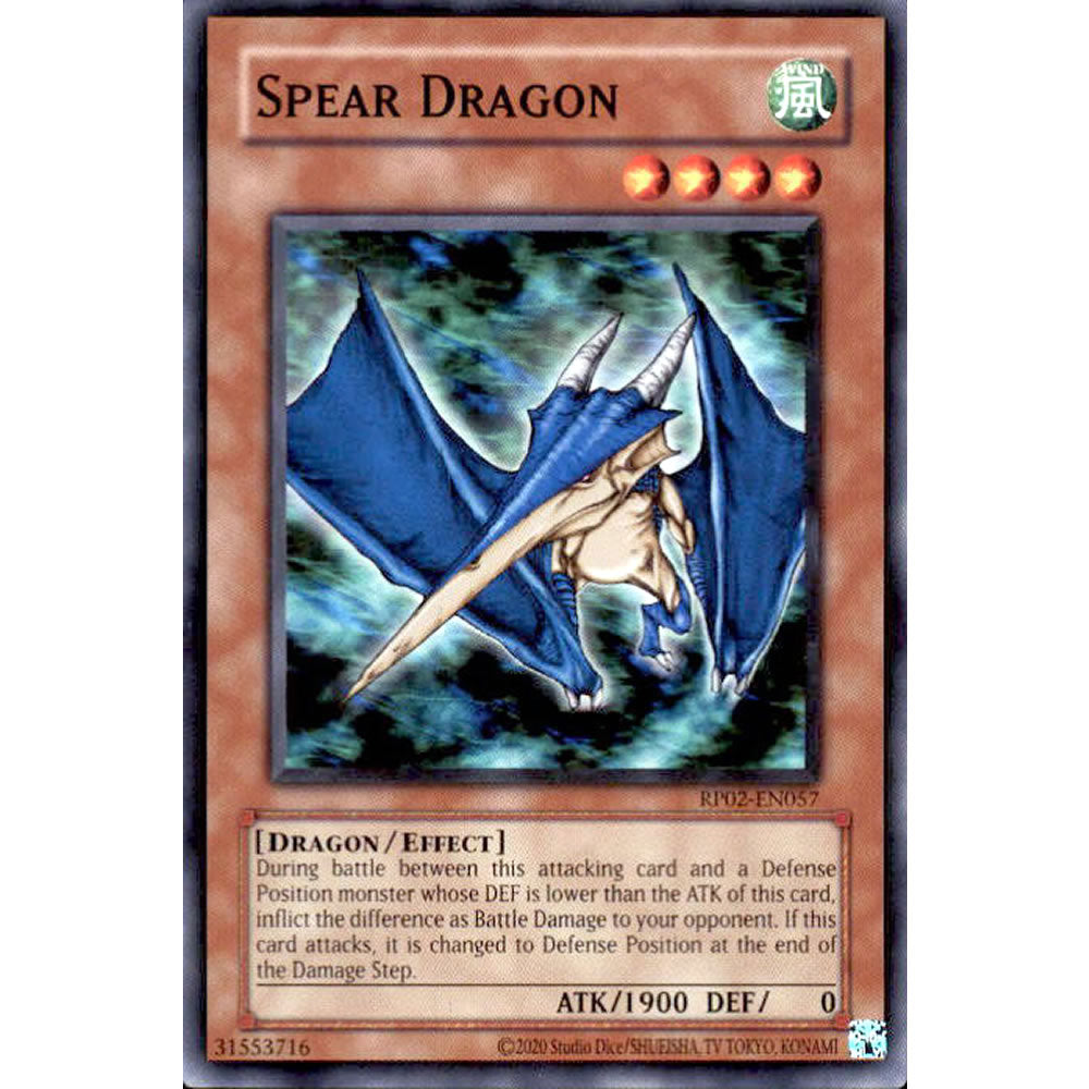 Spear Dragon RP02-EN057 Yu-Gi-Oh! Card from the Retro Pack 2 Set