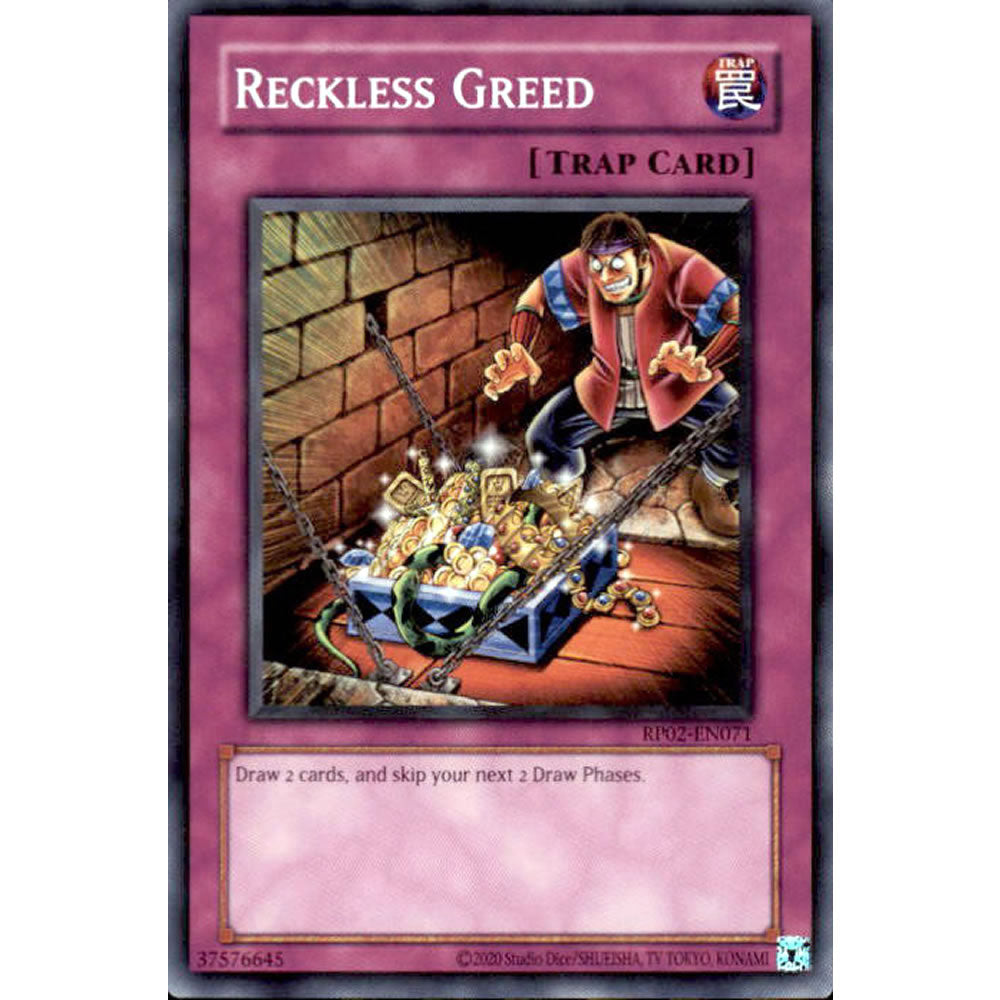 Reckless Greed RP02-EN071 Yu-Gi-Oh! Card from the Retro Pack 2 Set