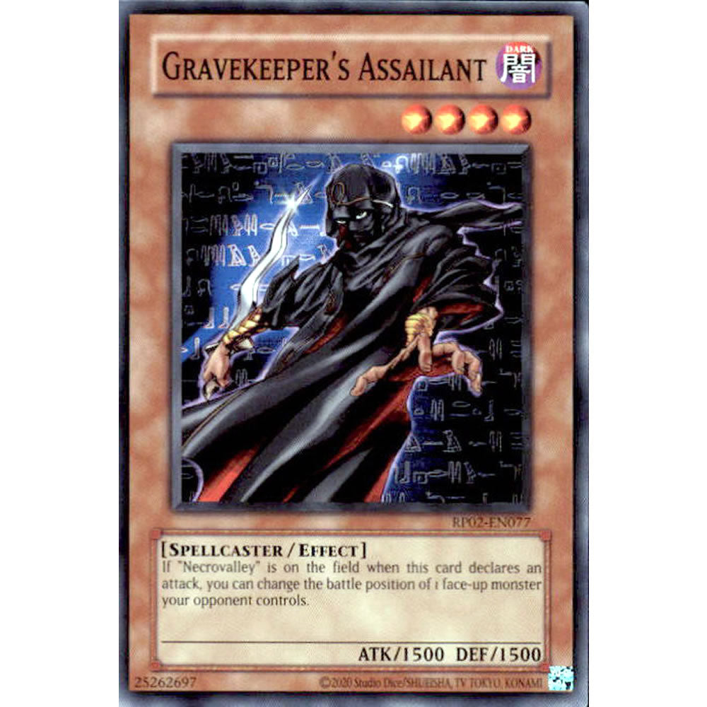 Gravekeeper's Assailant RP02-EN077 Yu-Gi-Oh! Card from the Retro Pack 2 Set