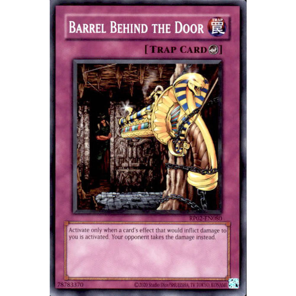 Barrel Behind the Door RP02-EN080 Yu-Gi-Oh! Card from the Retro Pack 2 Set