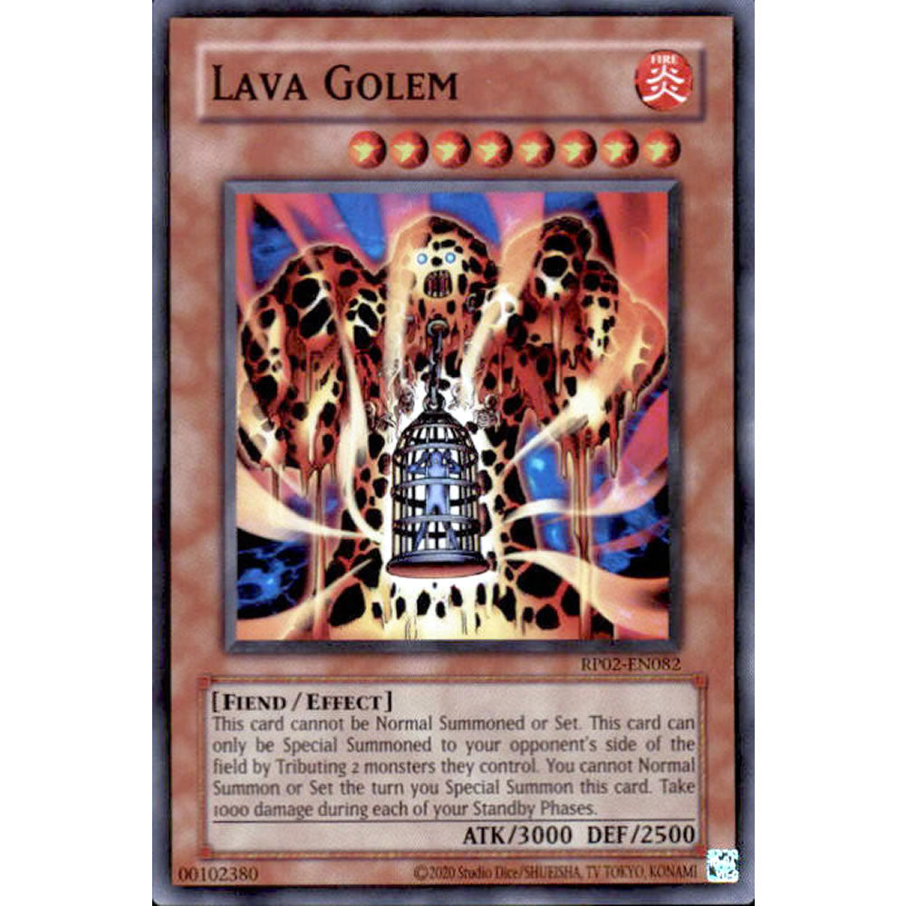 Lava Golem RP02-EN082 Yu-Gi-Oh! Card from the Retro Pack 2 Set