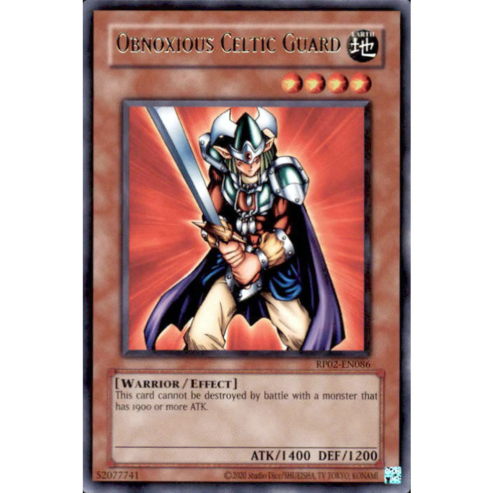Obnoxious Celtic Guard RP02-EN086 Yu-Gi-Oh! Card from the Retro Pack 2 Set