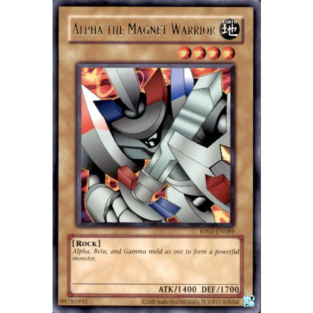Alpha the Magnet Warrior RP02-EN089 Yu-Gi-Oh! Card from the Retro Pack 2 Set