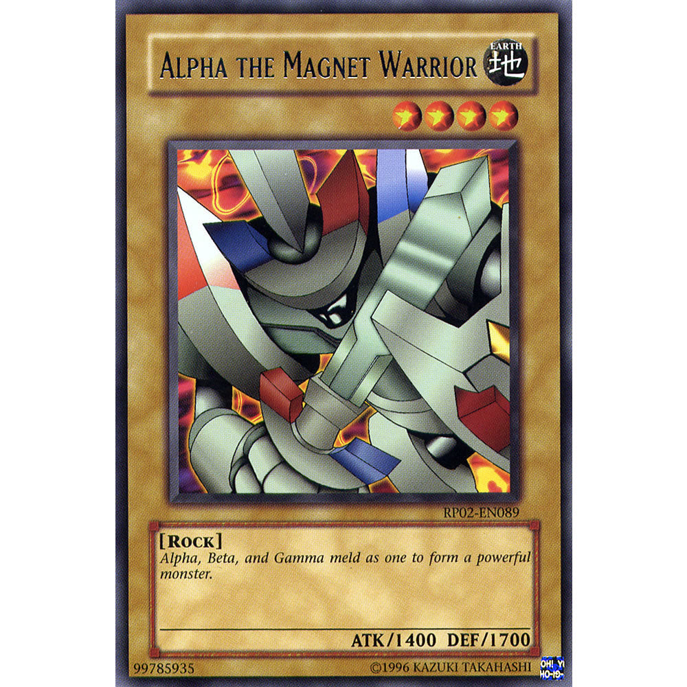 Alpha the Magnet Warrior RP02-EN089 Yu-Gi-Oh! Card from the Retro Pack 2 Set