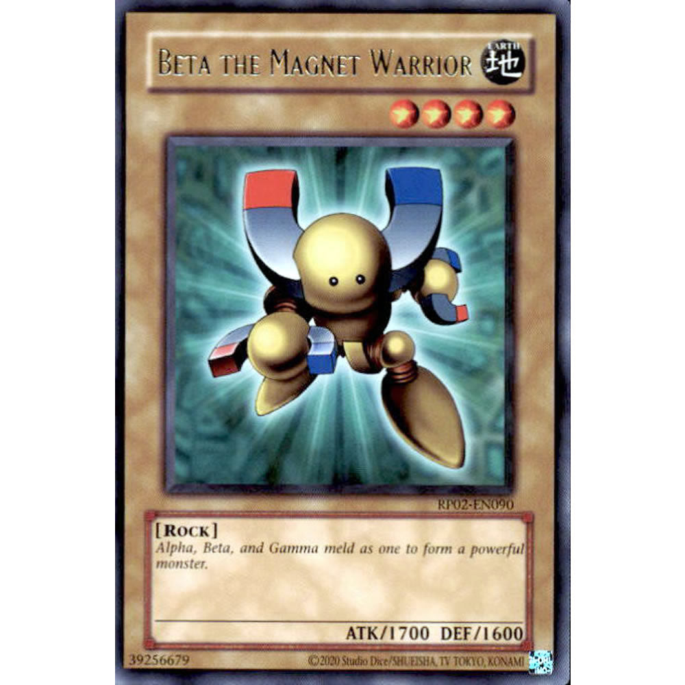 Beta the Magnet Warrior RP02-EN090 Yu-Gi-Oh! Card from the Retro Pack 2 Set