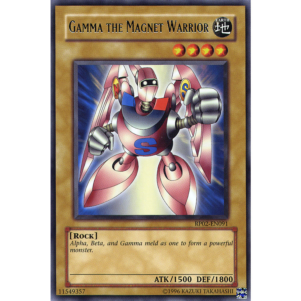 Gamma the Magnet Warrior RP02-EN091 Yu-Gi-Oh! Card from the Retro Pack 2 Set