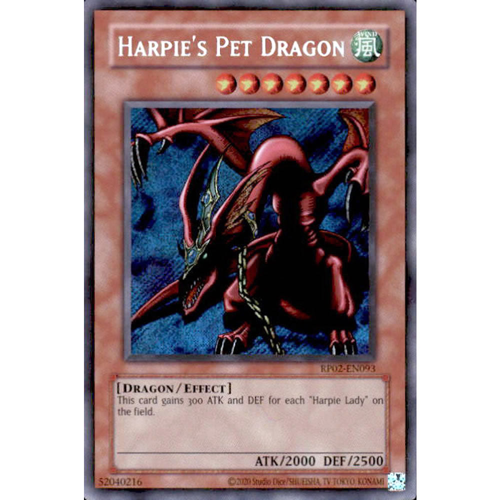 Harpie's Pet Dragon RP02-EN093 Yu-Gi-Oh! Card from the Retro Pack 2 Set