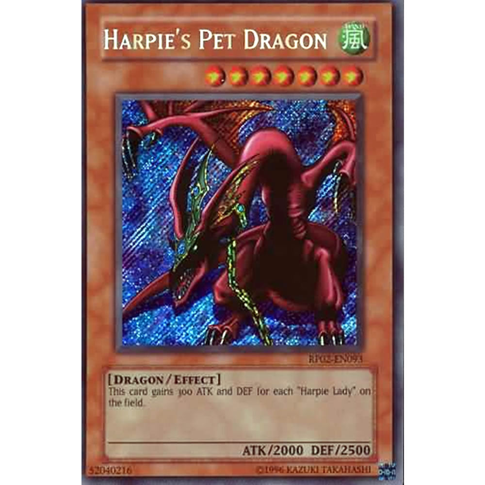 Harpie's Pet Dragon RP02-EN093 Yu-Gi-Oh! Card from the Retro Pack 2 Set