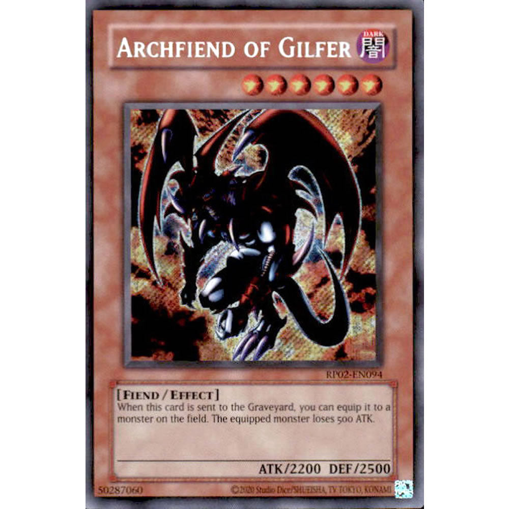 Archfiend the Gilfer RP02-EN094 Yu-Gi-Oh! Card from the Retro Pack 2 Set