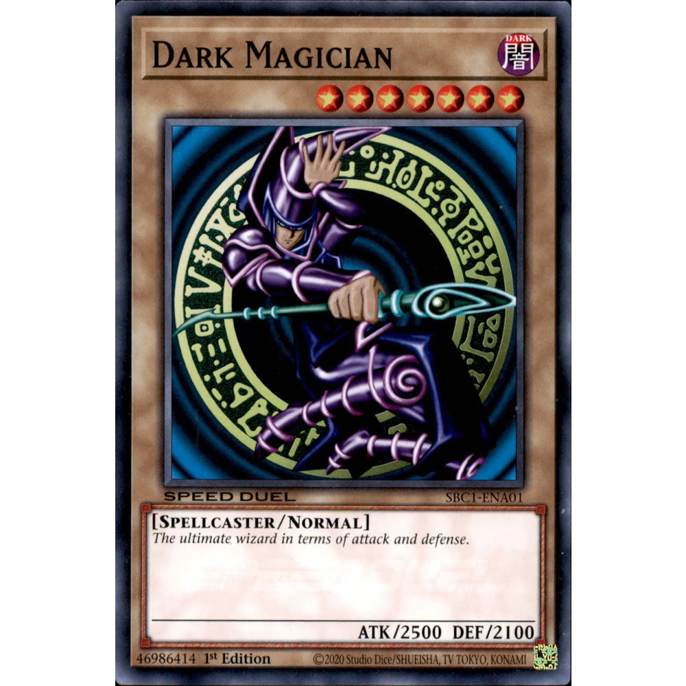 Dark Magician SBC1-ENA01 Yu-Gi-Oh! Card from the Speed Duel: Streets of Battle City Set
