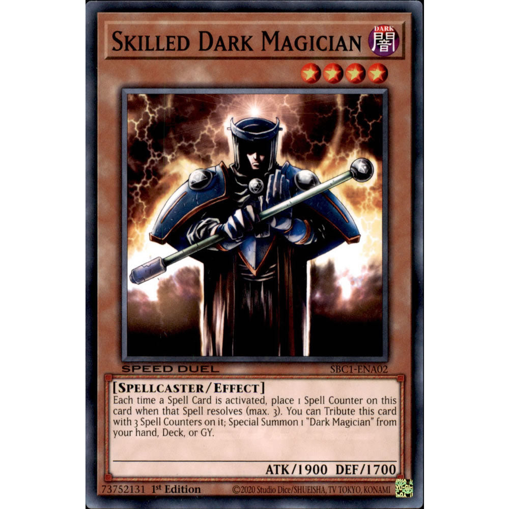 Skilled Dark Magician SBC1-ENA02 Yu-Gi-Oh! Card from the Speed Duel: Streets of Battle City Set
