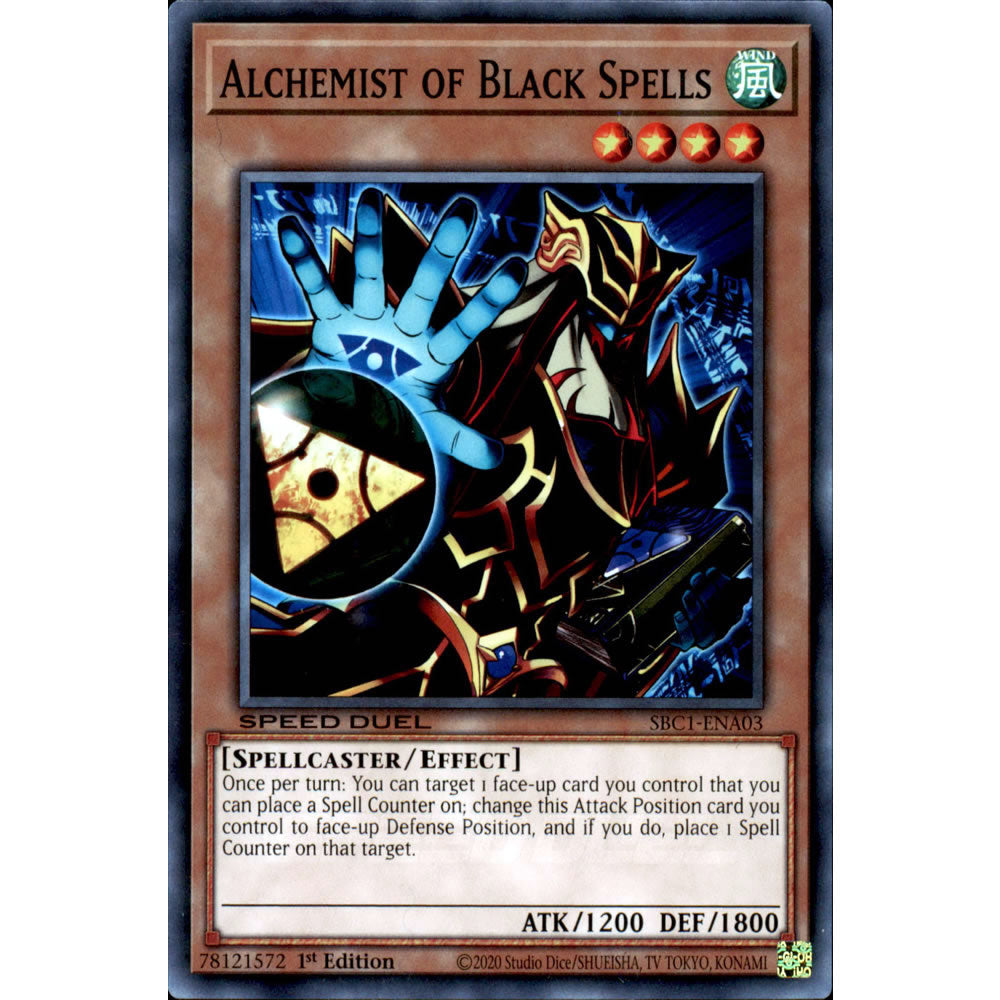 Alchemist of Black Spells SBC1-ENA03 Yu-Gi-Oh! Card from the Speed Duel: Streets of Battle City Set