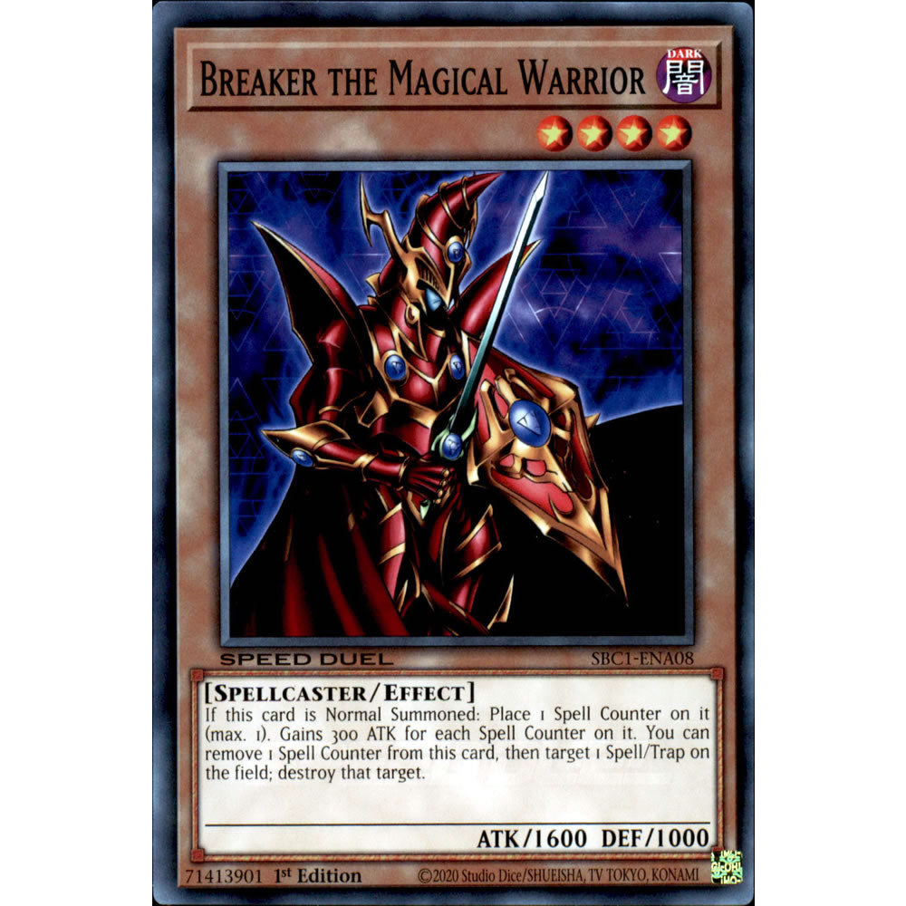 Breaker the Magical Warrior SBC1-ENA08 Yu-Gi-Oh! Card from the Speed Duel: Streets of Battle City Set