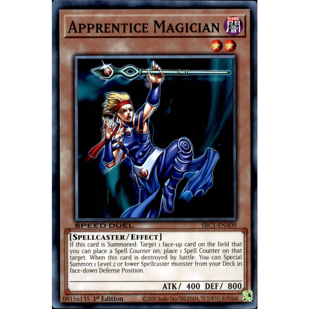 Apprentice Magician SBC1-ENA09 Yu-Gi-Oh! Card from the Speed Duel: Streets of Battle City Set
