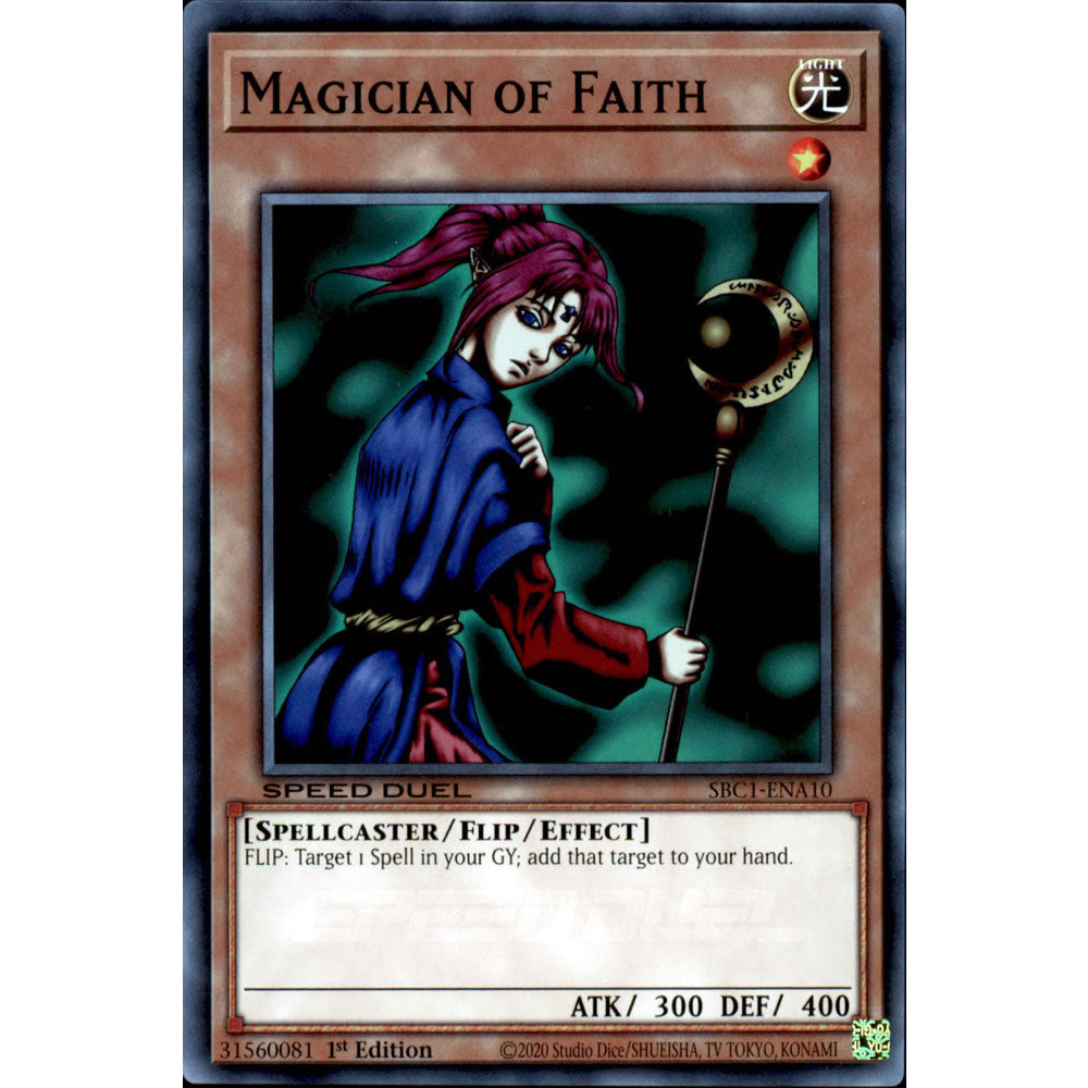 Magician of Faith SBC1-ENA10 Yu-Gi-Oh! Card from the Speed Duel: Streets of Battle City Set