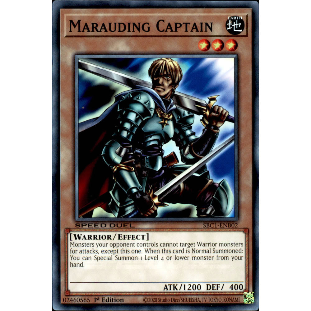 Marauding Captain SBC1-ENB02 Yu-Gi-Oh! Card from the Speed Duel: Streets of Battle City Set
