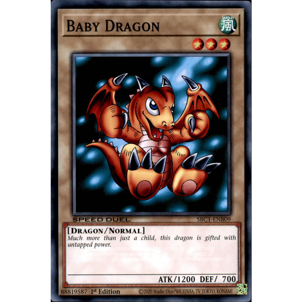 Baby Dragon SBC1-ENB09 Yu-Gi-Oh! Card from the Speed Duel: Streets of Battle City Set