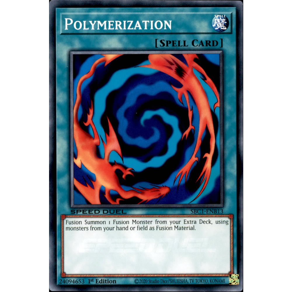Polymerization SBC1-ENB13 Yu-Gi-Oh! Card from the Speed Duel: Streets of Battle City Set