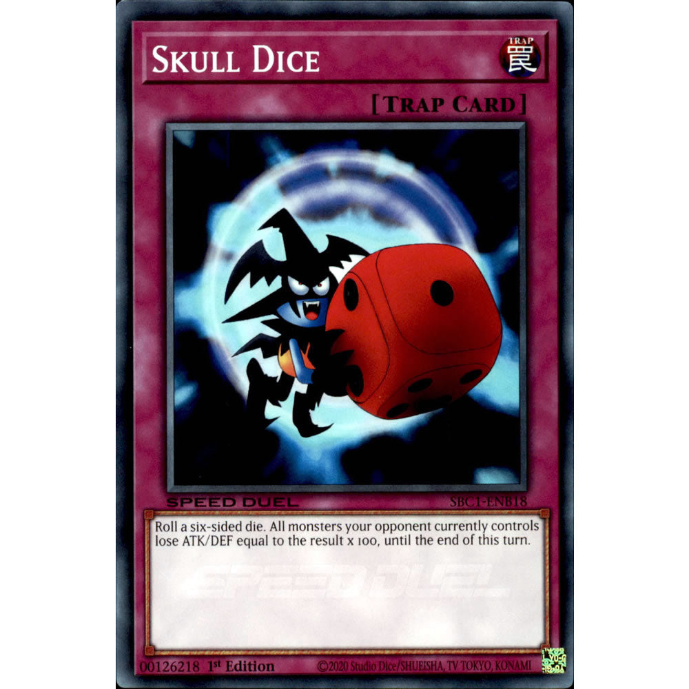 Skull Dice SBC1-ENB18 Yu-Gi-Oh! Card from the Speed Duel: Streets of Battle City Set