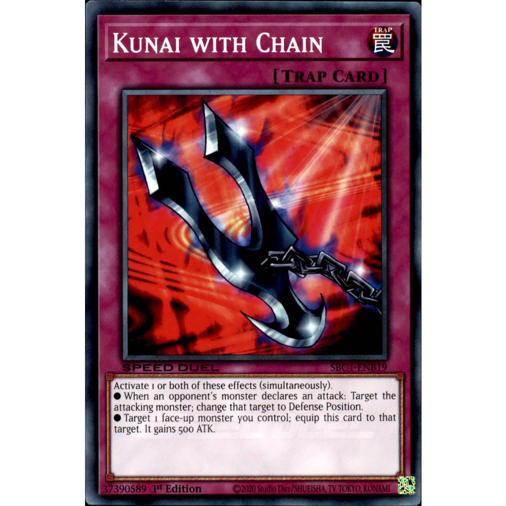 Kunai with Chain SBC1-ENB19 Yu-Gi-Oh! Card from the Speed Duel: Streets of Battle City Set
