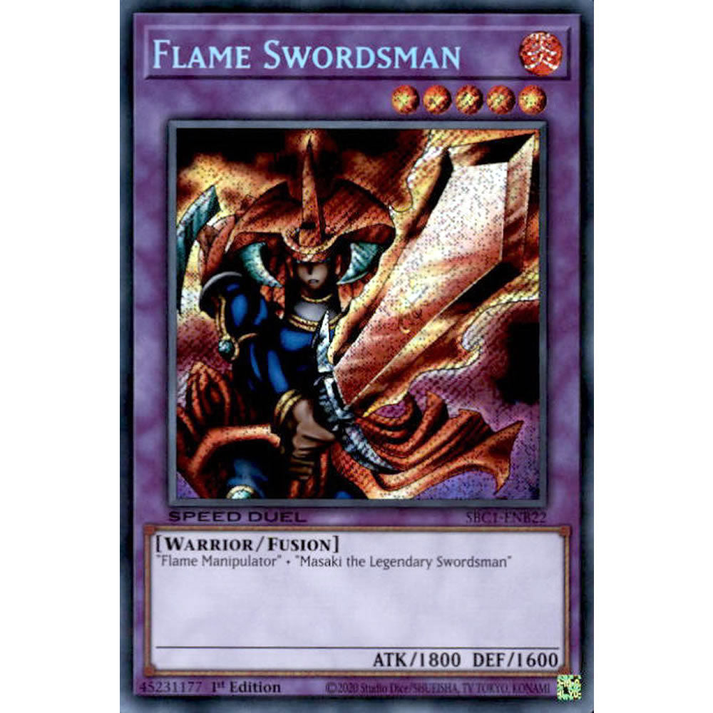 Flame Swordsman SBC1-ENB22 Yu-Gi-Oh! Card from the Speed Duel: Streets of Battle City Set